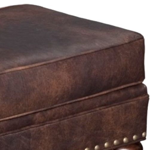 Bradington-Young Carrado Cognac Ottoman-1