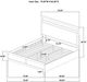 Coaster® Hendricks Light Oak Eastern King Panel Platform Bed-2