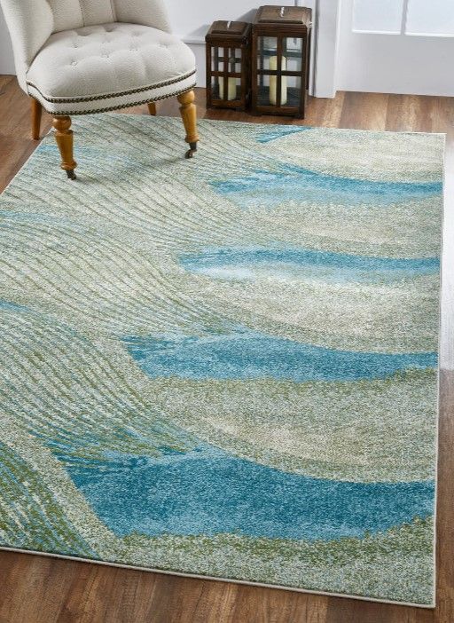 KAS Rugs Illusions Ocean Breeze 5'x8' Area Rug-4