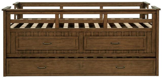 Coaster® Carlsbad Medium Brown Twin Captains Bed With Trundle -2