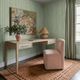 TOV Furniture Dolce Pink Rolling Desk Chair-1