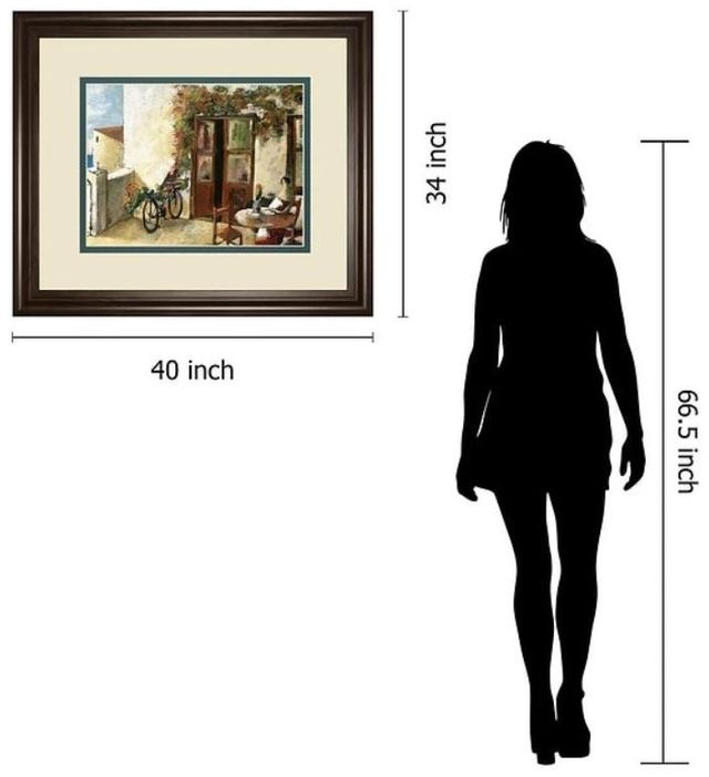 Classy Art Beige/Brown Perro Y Biciceleta by Lourengo, D. Wall Art-3