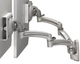 Chief® Kontour™ Silver K2W Dual Monitors Wall Mount Swing Arms-1