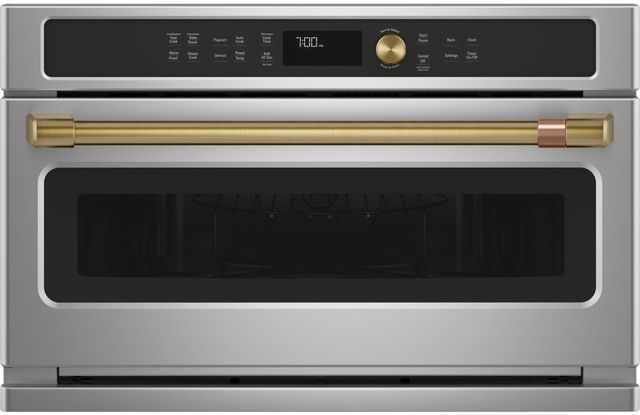 Café™ 30" Brushed Brass Wall Oven Handle Kit-1