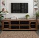 Legends Home Haven Bourbon 82" TV Stand with Glass Doors-1
