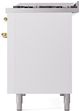 Ilve® Nostalgie II Series 48" Custom RAL Color Pro Style Dual Fuel Range-4