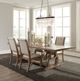 Coaster® Brockway 5-Piece Barely Brown/Cream Trestle Dining Set-1