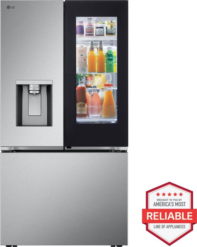 LG 36 in. 25.5 Cu. Ft. PrintProof™ Stainless Steel Counter Depth French Door Refrigerator-1