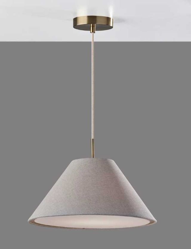 Adesso® Hadley Antique Brass Pendant-3
