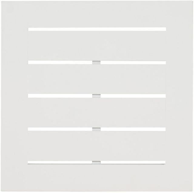 Linon Calabash White Aluminum Outdoor Side Table-4