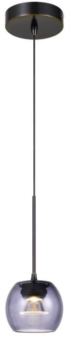 Cal® Lighting & Accessories Ithaca Dark Bronze/Smoke Mini Pendant-1