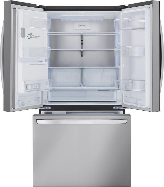 LG 36" 30.7 Cu. Ft. PrintProof™ Stainless Steel French Door Refrigerator-4