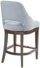 Olliix by Madison Park Blue Jillian Counter Stool with Swivel Seat-4