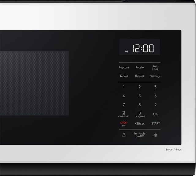 Samsung Bespoke 1.1 Cu. Ft. White Glass Over The Range Microwave-5