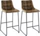Elements International Seth Brown Bar Stool-4