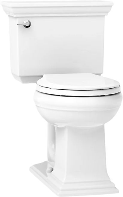 KOHLER® Memoirs® Stately Continuousclean White 1-Piece Round-Front Toilet, 1.28 Gpf-0