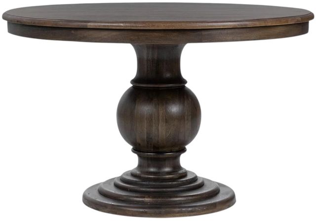 Classic Home Brookside Cocoa Brown Round Dining Table-0