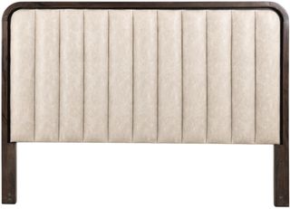 International Furniture Direct Dark Mezquite Light Gray Queen Headboard