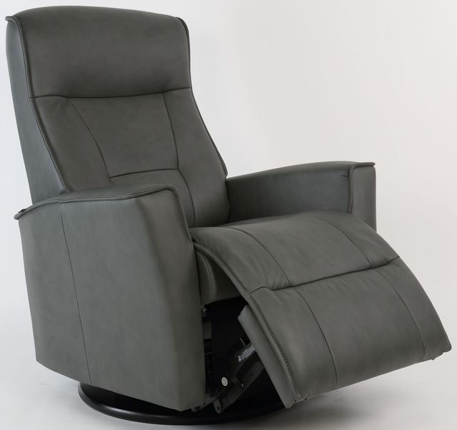 Fjords® Relax Harstad Grey Small Dual Motion Swivel Recliner-3