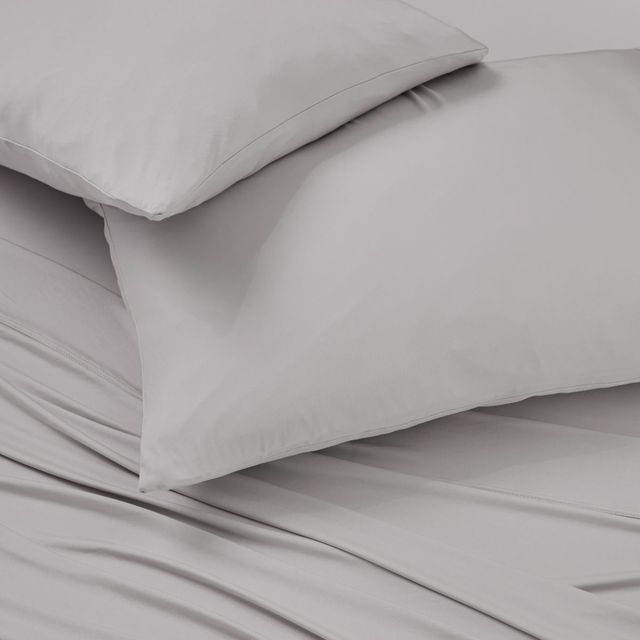 BEDGEAR® Ver-Tex Performance® 4-Piece Light Gray Split King/Split California King Sheet Set-2