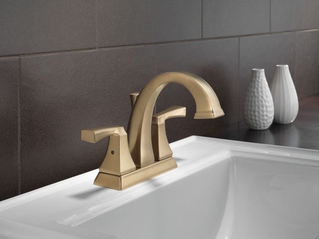 Delta Dryden® Champagne Bronze 2-Handle Centerset Bathroom Faucet-1