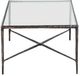 LR Home Glass Top Coffee Table with Bronze Base-2