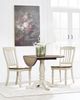 Signature Design by Ashley® Mellintine Brown Dining Table with Antique White Base-1