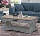 Parker House® Americana Modern Weathered Natural Cocktail Table with Dove Base-1