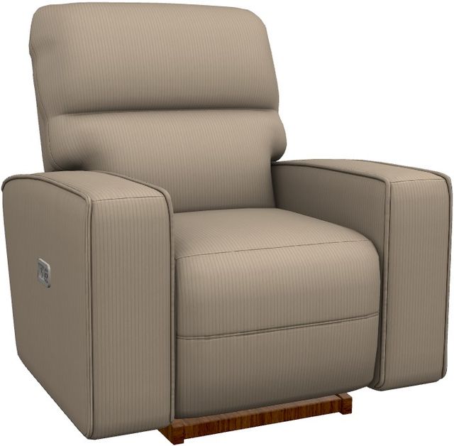 La-Z-Boy® Maddox Driftwood Power Rocking Recliner with Headrest and Lumbar-0