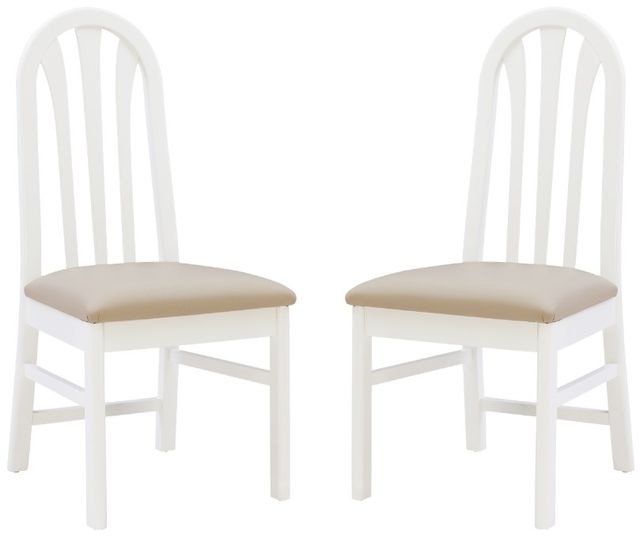 Linon Jonas 2-Piece Natural/White Dining Chair Set-0