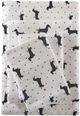 Olliix by True North by Sleep Philosophy Black Dogs Queen Cozy 100% Cotton Flannel Printed Sheet Set-0