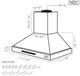 Kucht Professional 48" White Wall Mounted Range Hood-2