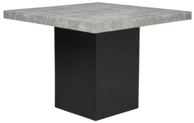 Crown Mark Sebastian Gray Stone Top Counter Dining Table with Black Base-0
