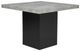 Crown Mark Sebastian Gray Stone Top Counter Dining Table with Black Base-0