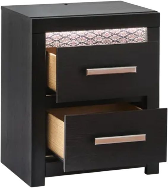 Signature Design by Ashley® Brizmore Black Nightstand-3