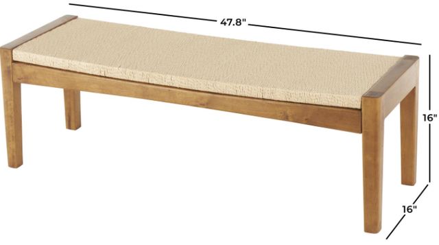 Deco Marche Brown 48" Bench-2
