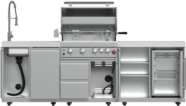 FORNO® Bulnes Series Alta Qualita White Outdoor Kitchen Kits-1