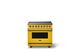 Viking® 5 Series 36" Daffodil Pro Style Induction Range with Polished Chrome Trim-0