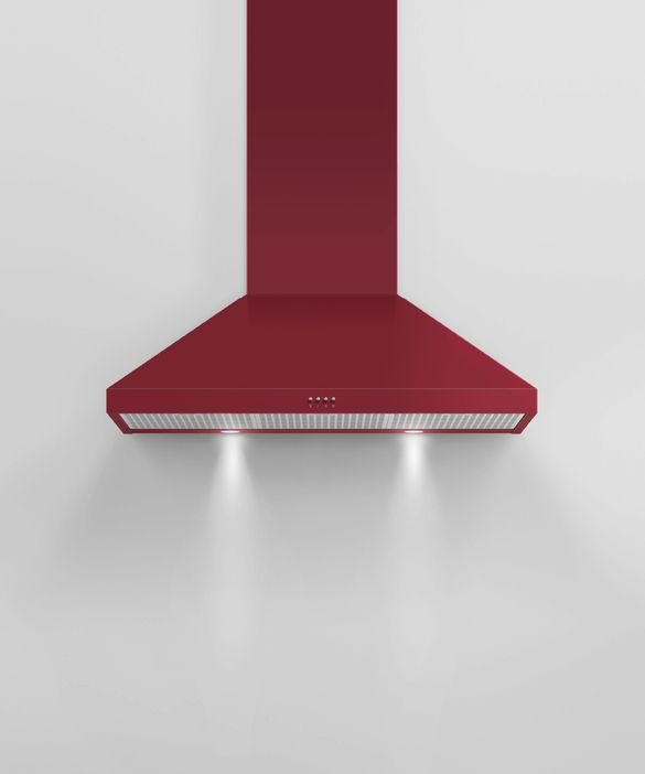 Fisher Paykel Series 7 36" Red Wall Mounted Range Hood-3