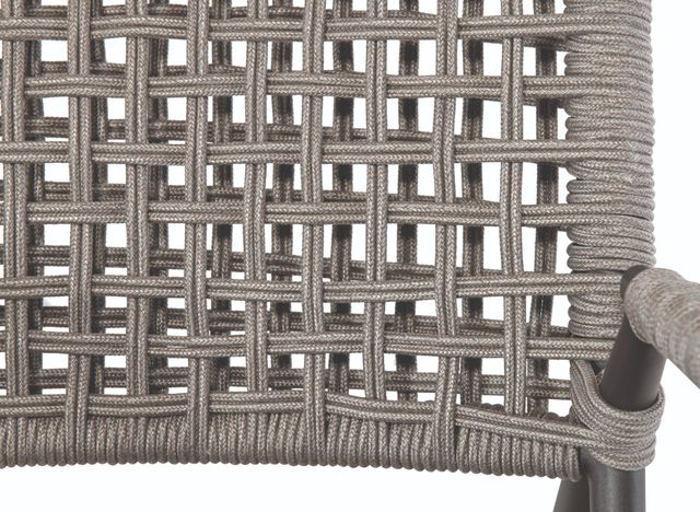 Sunset West Grigio Graphite/Stone Gray Metal/Natural Fibers Outdoor High Back Accent Chair-4