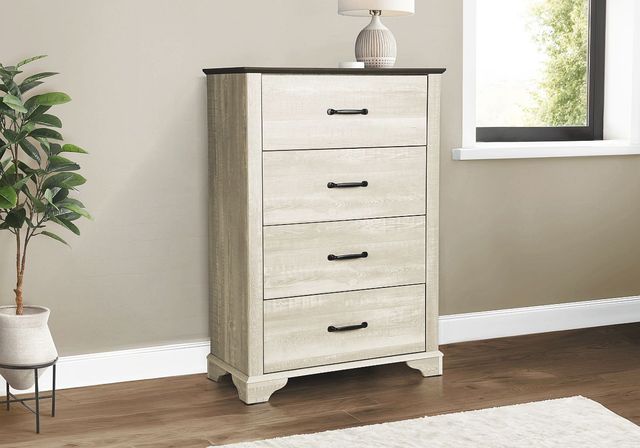 Monarch Specialties Inc. Bleached Oak/Rustic Oak Chest-2