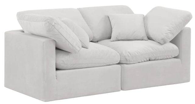 Meridian Furniture Indulge 2-Piece Cream Modular Sectional-0