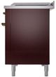 Ilve® Nostalgie II Series 48" Burgundy Pro Style Dual Fuel Range-2