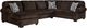 Signature Design by Ashley® Landsings 3-Piece Chocolate Sectional and Chaise-0