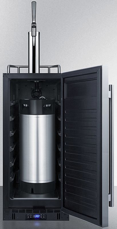 Summit® 2.9 Cu. Ft. Stainless Steel Beer Cooler/Kegerator-3