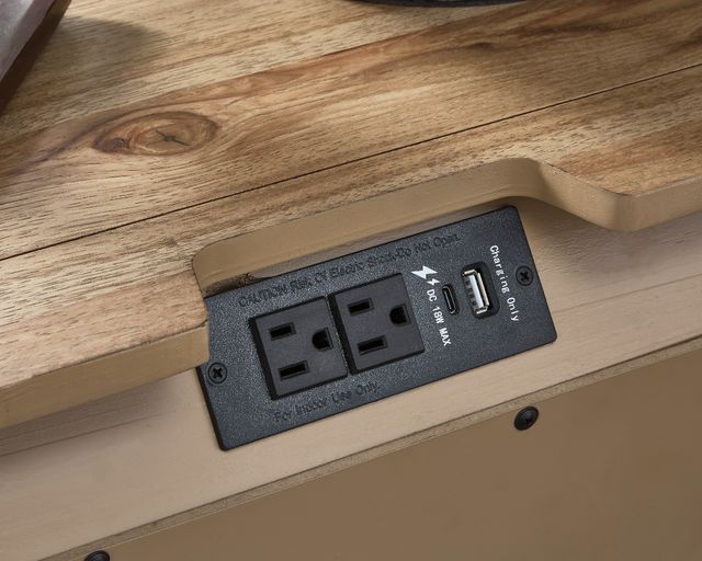 Signature Design by Ashley® Ridgester Light Brown Nightstand-2