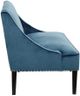 Olliix by Madison Park Blue/Brown Avalon Swoop Arm Settee Loveseat-1
