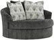 Signature Design by Ashley® Biddeford Shadow Oversized Swivel Accent Chair-0