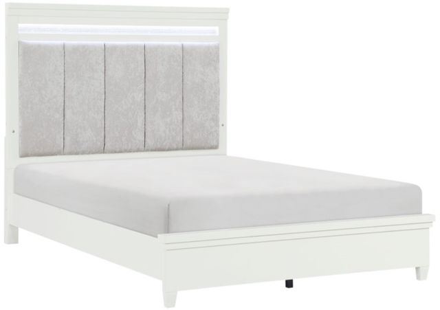 Homelegance® Kidman Gray/White Queen Panel Bed-0