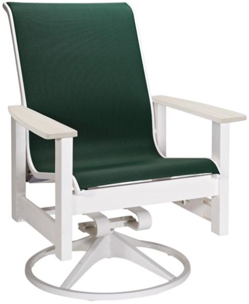 Telescope Casual Customizable Leeward Aluminum/Fabric Outdoor Swivel Rocker Chair-0